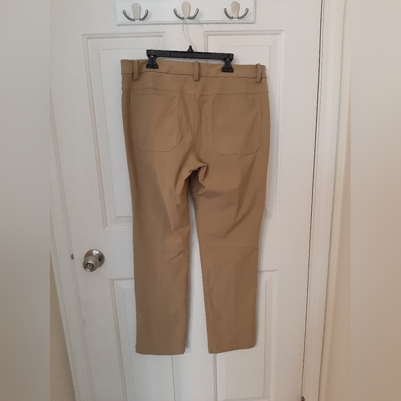Lululemon Mens Anti Ball Crushing Khaki Pants (32) - Picture 2 of 5